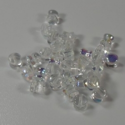 #33a - 25 Stck. PRECIOSA Pellet™ 4x6 mm crystal AB