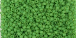 10 g TOHO Seed Beads 11/0 TR-11-0306 F - Inside-Color Matte Jonquil/Lime Lined (E)