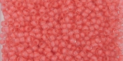 10 g TOHO Seed Beads 11/0 TR-11-0779 F - Inside-Color Matte Rainbow Crystal/Salmon Lined (E)