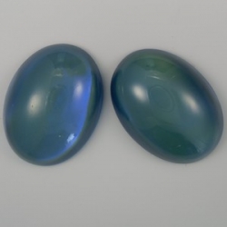 #24 - 1 Cabochon 25x18x7mm (LxBxH) - blaugrün