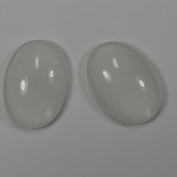 #28 - 1 Cabochon 25x18x7mm (LxBxH) - weiß