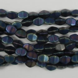 #43 - 50 Stck. Pinch-Bead 5x3mm - matte iris blue