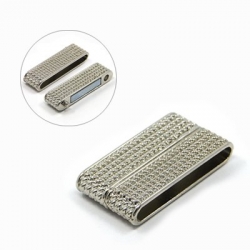 1 Magnet-Verschluss 37.5x19x7mm zum Kleben - platinumfarben