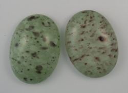 #01 - 1 Cabochon 25x18x7mm (LxBxH) - opal grün gesprenkelt