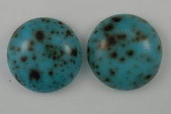 #10 - 1 Cabochon 19x5mm (LxBxH) - türkis gesprenkelt