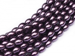 #07 - 1 Strang Perlen Ø 6*4 mm oval - violet