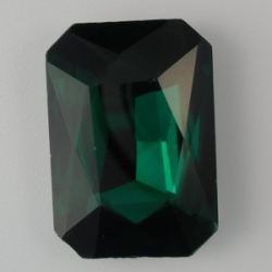 1 Glas-Rechteck Ø 27x18x4 mm - teal