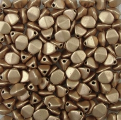 #56 - 50 Stck. Pinch-Bead 5x3mm - matte met flax