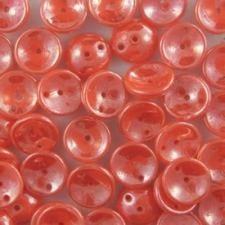 #72a - 25 Stck. Piggy-Beads 4x8mm - opak orange hematit