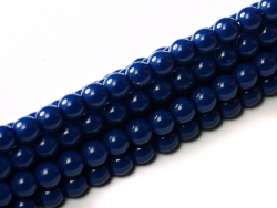 02010/48375 - 1 Strang Perlen Ø 2 mm rund - royal blue paint coating