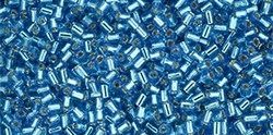 10 g TOHO Seed Beads 11/0 TR-11-0023 C Aquamarine Silver-Lined (A,D)