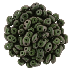 #097g 10g SuperDuo-Beads Polychrome - Olive Mauve