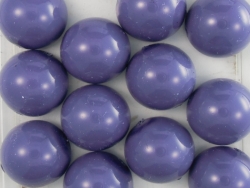 #20a - 1 Dome Bead 12x7mm - lt plum paint coating