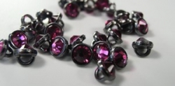 Crystaletts - fuchsia (black)