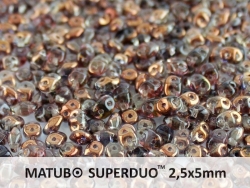 #005a 10g SuperDuo-Beads black diamond semi bronze luster