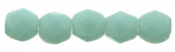 #21 50 Stück - 2,0 mm Glasschliffperlen - op Turquoise Matted