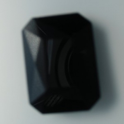 1 Glas-Rechteck Ø 27x18x4 mm - black