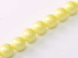 #99.04 1 Strang - 4,0 mm Glasperlen - pastel yellow paint coatin