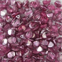 #67 - 50 Stck. Pinch-Bead 5x3mm - cr. labrador dk pink coating