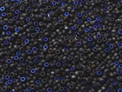 10 Gramm Miyuki Seed Beads 11-55042 black azuro matte