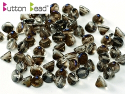 #02.01 50 Stck. Button Beads 4mm Crystal Azuro