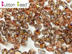 #10.00 50 Stck. Button Beads 4mm Crystal Sliperit