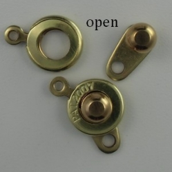 Druckverschluss - 8 mm brass