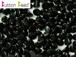 #46.00 50 Stck. Button Beads 4mm Jet