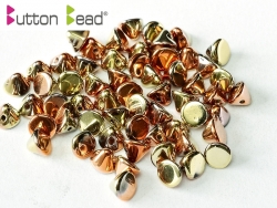 #47.00 50 Stck. Button Beads 4mm Crystal California Gold Rush