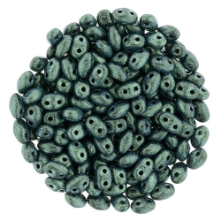 #13.04 - 10g MiniDuo-Beads  Metallic Suede - Lt Green