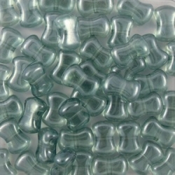 #01.00 25 Stck. 6x8 mm CoCo Bead vertical - Crystal Seafoam Lust