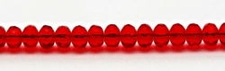 #22a - 20 Stück - 3*5mm Donut - tr. siam ruby