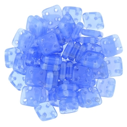 #10 10g QuadraTile-Beads 6mm - Opal Sapphire