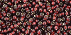 10 g TOHO Seed Beads 11/0 TR-11-0025 D Garnet Silver-Lined (A,D)