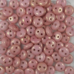 #02.02 - 50 Stück Two-Hole Lentils 6mm - alabaster lustered red