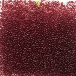 #18-45 10 g Rocailles 18/0 1,0 mm - tr. garnet