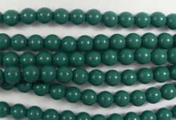 #99.46 1 Strang - 4,0 mm Glasperlen - green jade/paint coating