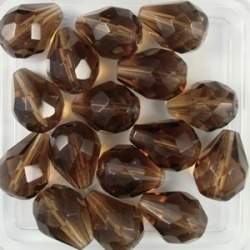 #02.01 - 5 Pears 13*10mm smoky topaz