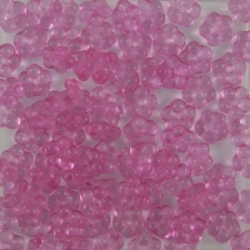 #01.15 50 Stück Blüten 5 mm - crystal fuchsia coating