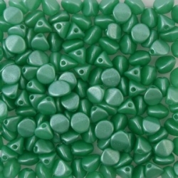 #02.03- 50 Stck. Pinch-Bead 4x3mm - alabaster pastel green