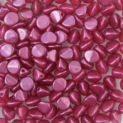 #02.05- 50 Stck. Pinch-Bead 4x3mm - alabaster pastel cherry