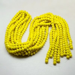 135 facetierte Rondelle 2*3mm Yellow - galv.