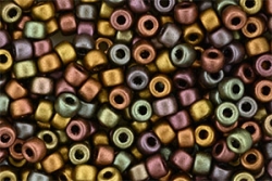 #20 - 10g MATUBO Seed Beads 6/o Crystal - Matte Metallic Bronze Iris