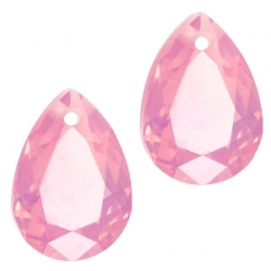 1 Tropfen facetiert 14x10x7mm (LxBxH) - opal french rose