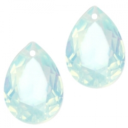 1 Tropfen facetiert 14x10x7mm (LxBxH) - opal rose cyclamen