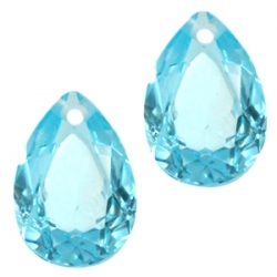 1 Tropfen facetiert 14x10x7mm (LxBxH) - aqua