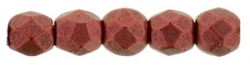 #33.07 50 Stück - 2,0 mm Glasschliffperlen - lava red