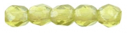 #19.05 50 Stück - 2,0 mm Glasschliffperlen - olivine luster