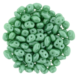 #107.01 10g SuperDuo-Beads Pearl Shine lt Green