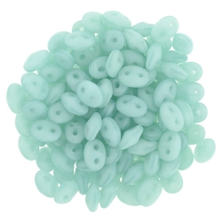 #094.01 10g SuperDuo-Beads Milky Seafoam Matte